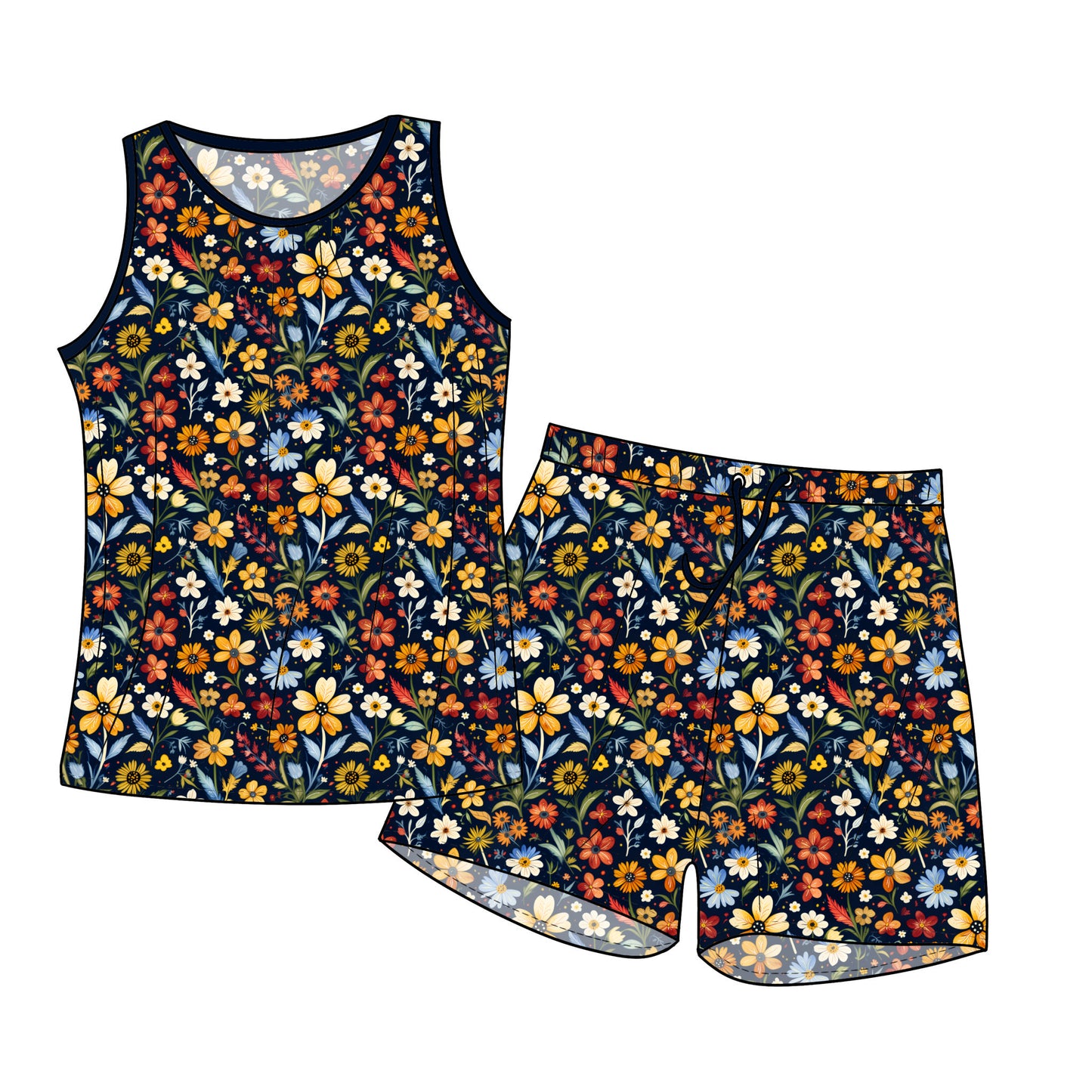 RTS Tank and Shorts Set - Wild As A Flower