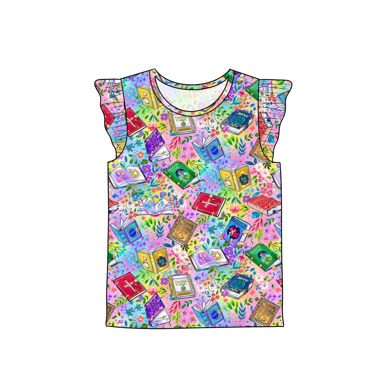 RTS Flutter Sleeve Tee - Fairytales