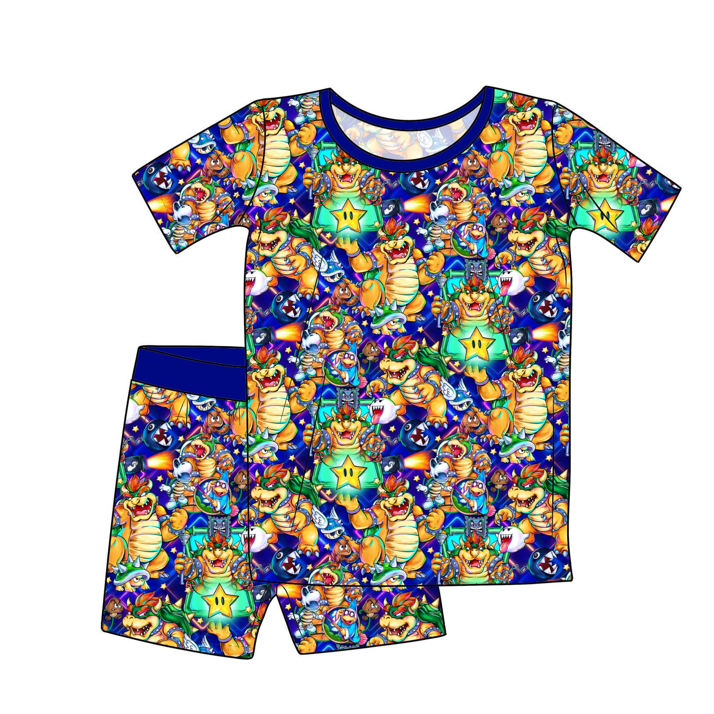 RTS Short Sleeve and Shorts Pajama Set - Epic King