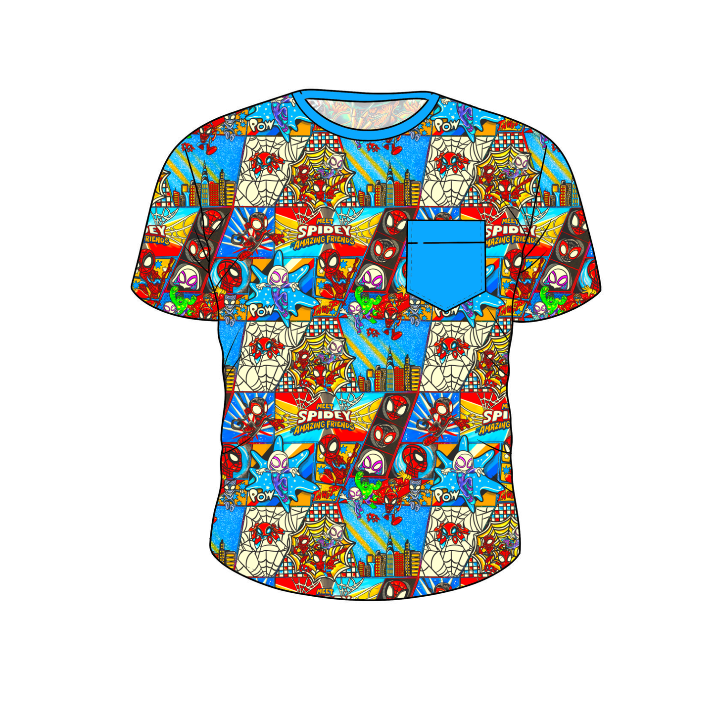 RTS Bamboo Short Sleeve Pocket Tee - Spidey