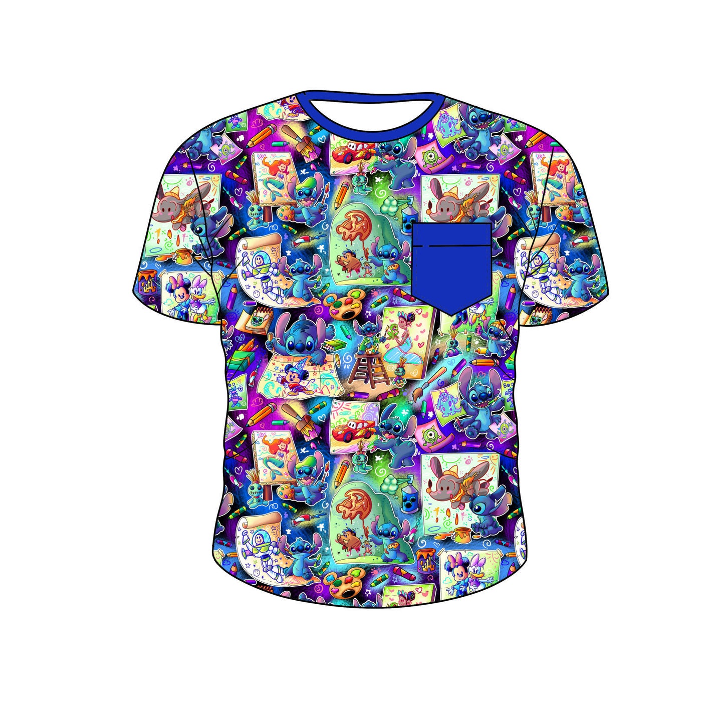 RTS Bamboo Short Sleeve Pocket Tee - Picasso