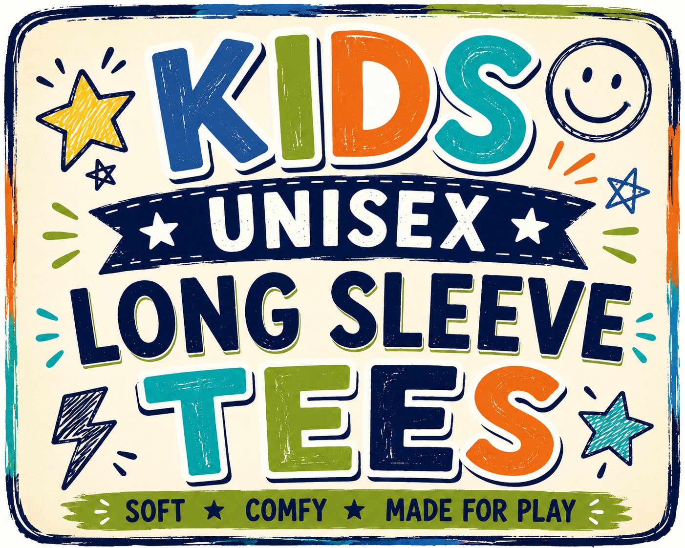 NOV Kid's Pre-Order Long Sleeve Tee - Solids