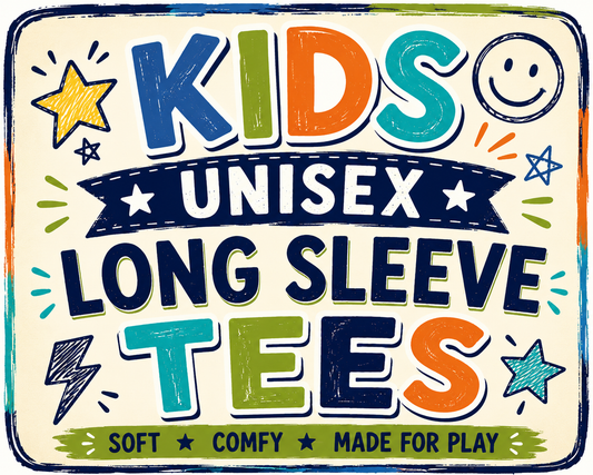 NOV Kid's Pre-Order Long Sleeve Tee - Solids