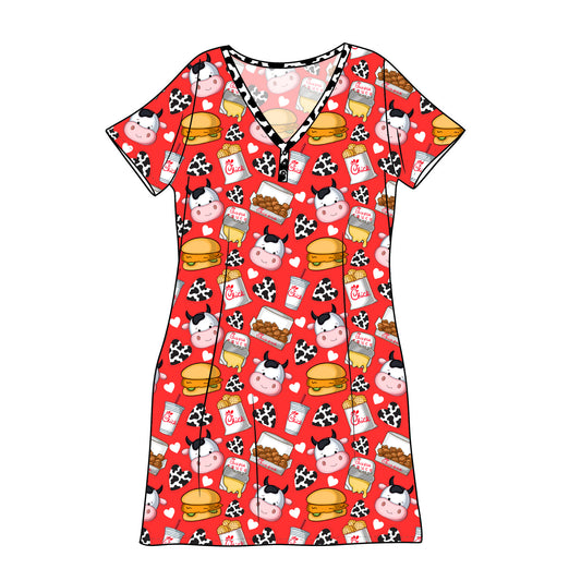 RTS Bamboo Adult Sleep Gown - Chikn