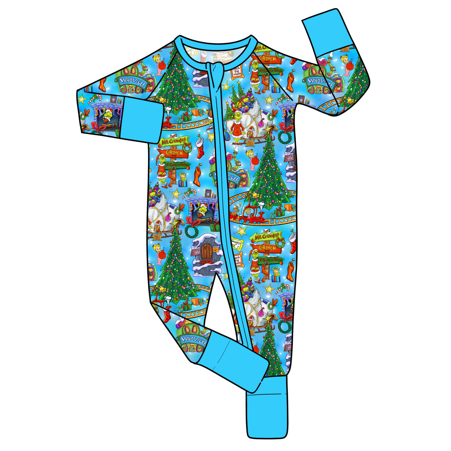 RTS Bamboo Convertible Zip Romper - Mean One