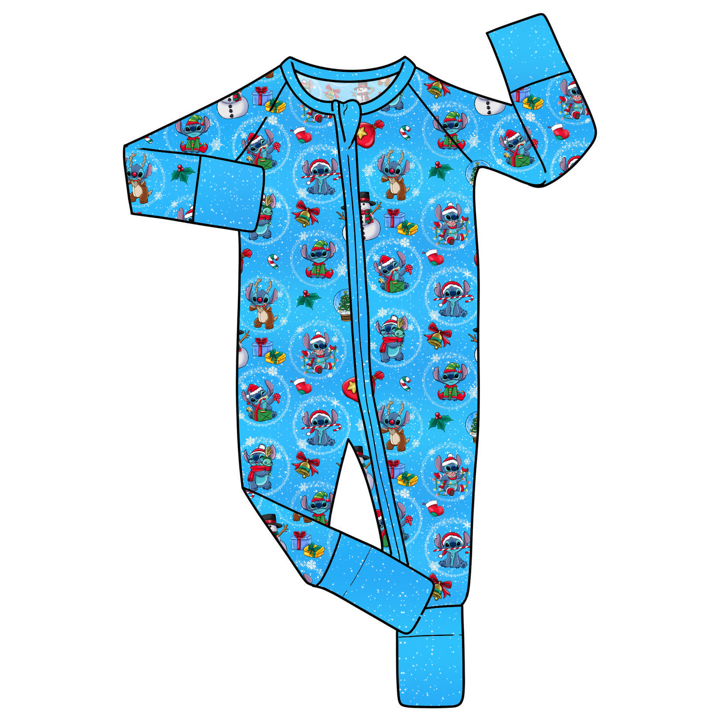 Nov Pre-Order Bamboo Convertible Zip Romper - Stitchmas 2026