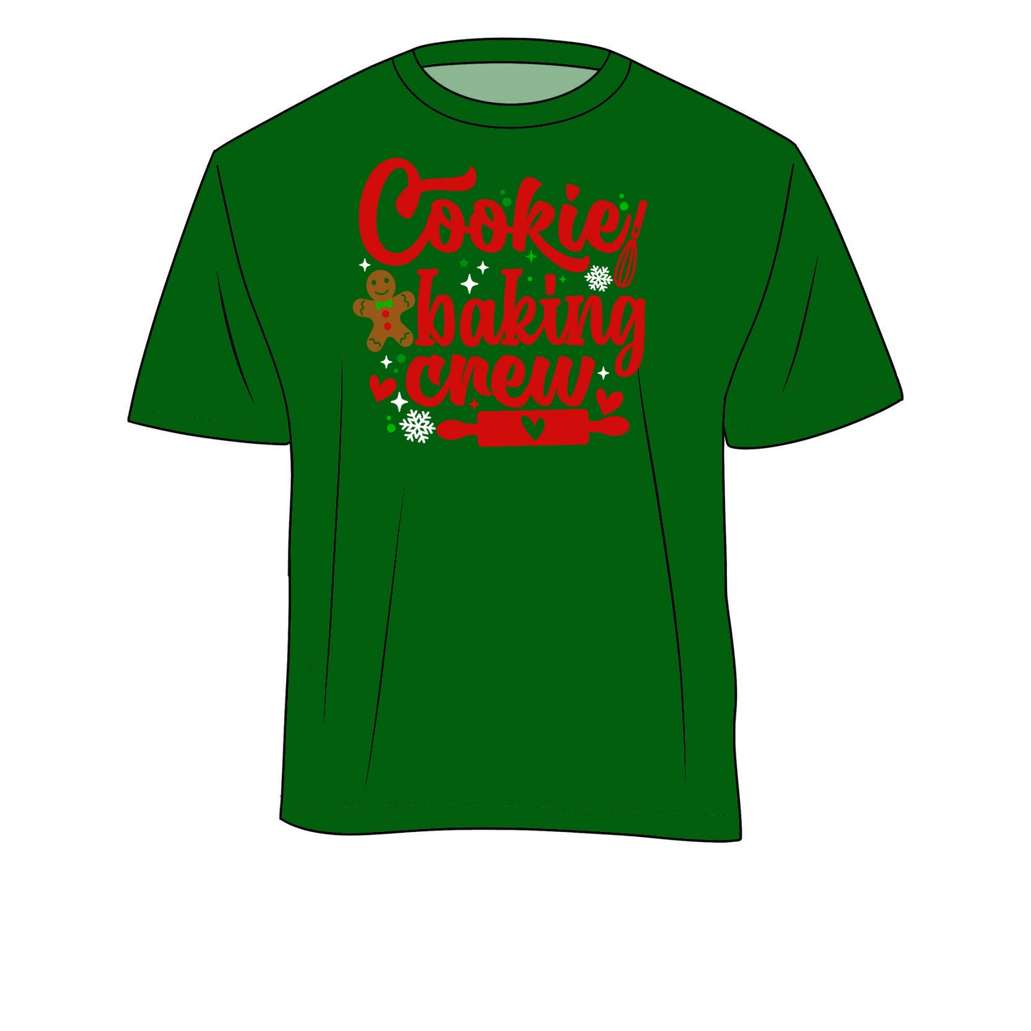 RTS Bamboo Adult Oversized Graphic Tee - XMas Cookies