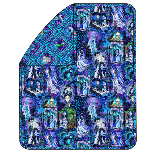 July Pre-Order ADULT Triple Layer Quilted Bamboo Blanket - Moonlight Bride