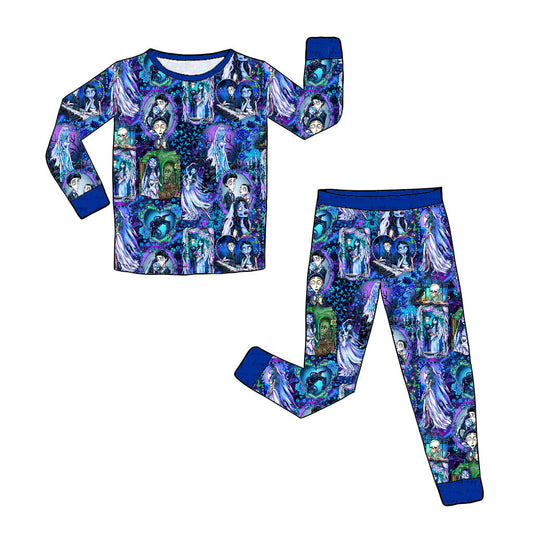 July Pre-Order Bamboo Long Sleeve and Pants Pajama Set - Moonlight Bride