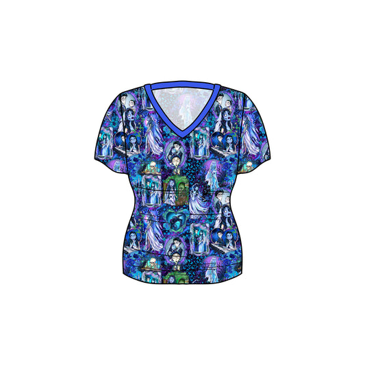 July Pre-Order Women's Oversized V-Neck Tee - Moonlight Bride