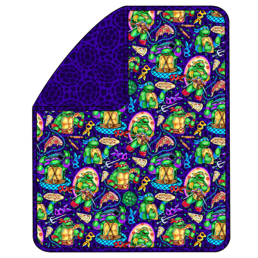 RTS ADULT 60x80 Triple Layer Quilted Blanket - Cowabunga