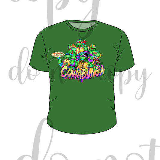 DEC Pre-Order KID'S Bamboo Short Sleeve Graphic Tee - Cowabunga