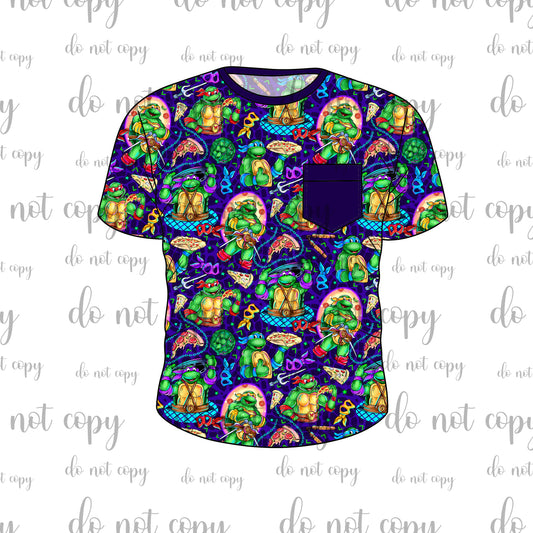 DEC Pre-Order Bamboo Short Sleeve Pocket Tee - Cowabunga