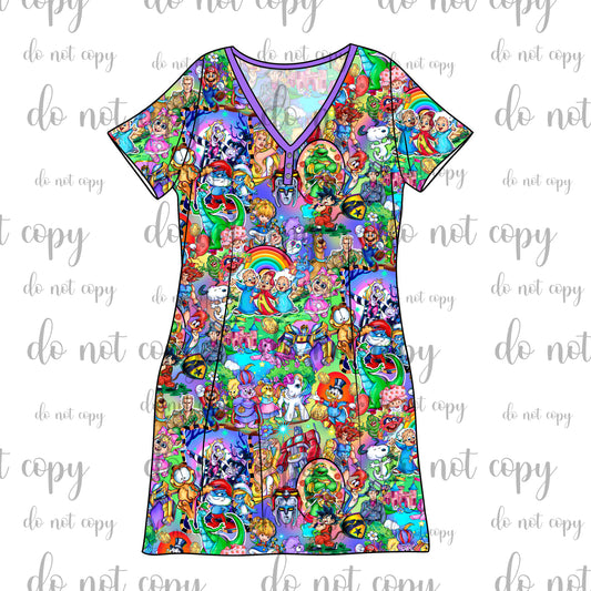 DEC Pre-Order Bamboo Adult Sleep Gown - 80s Baby