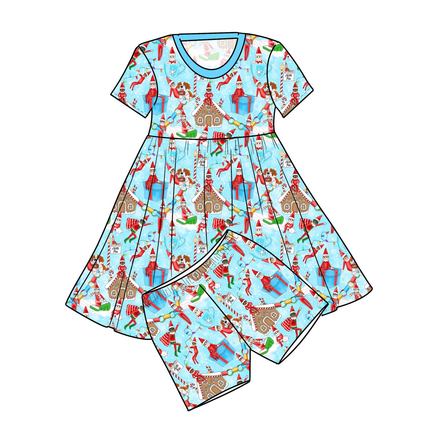 RTS Bamboo Twirl with Shorts - Elfie