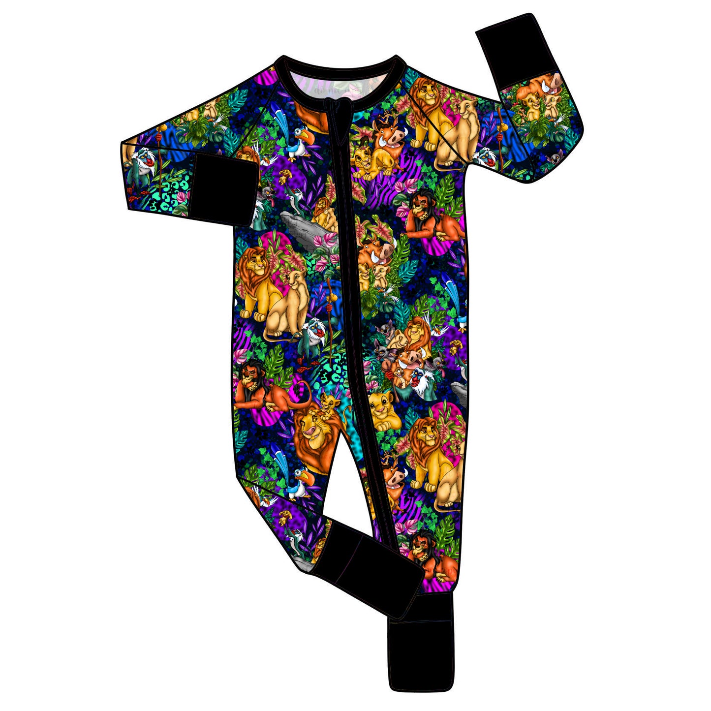 July Pre-Order Bamboo Convertible Zip Romper - Enemies Beware!