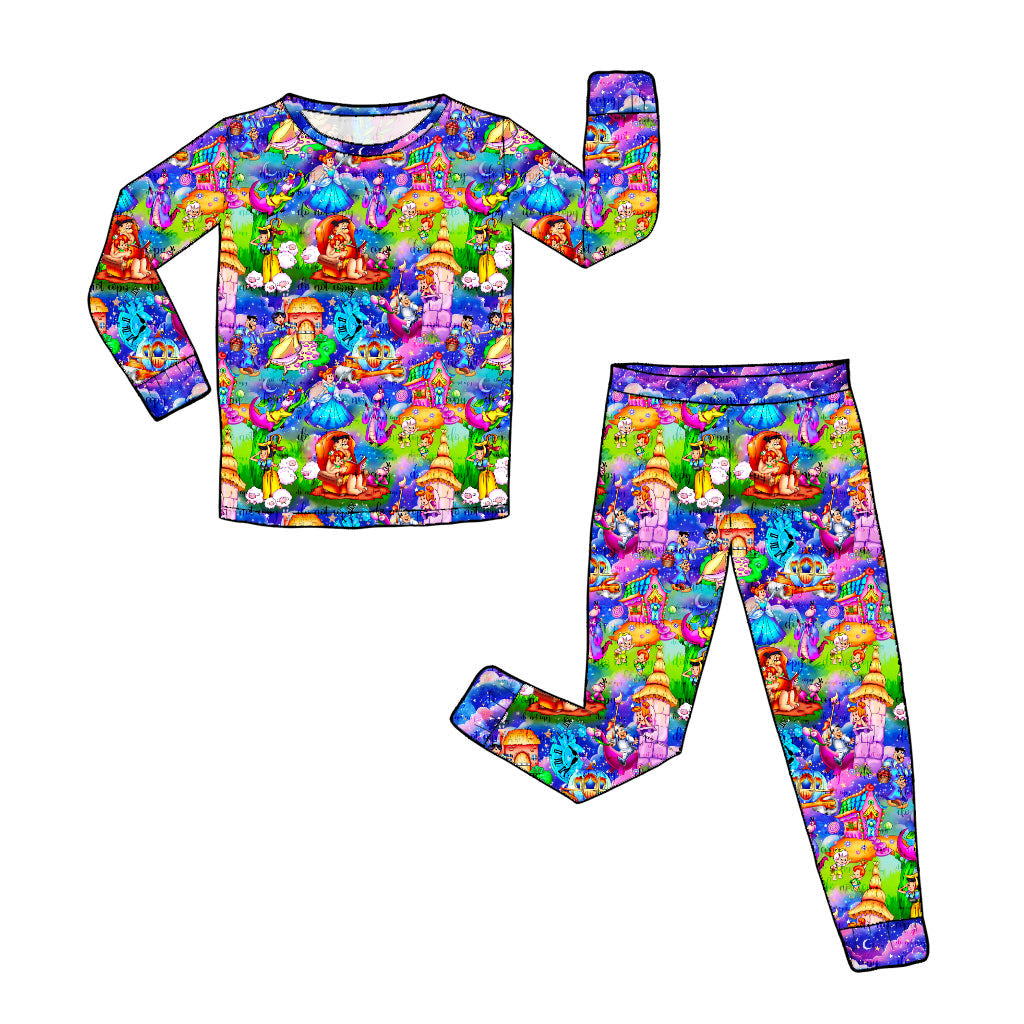 July Pre-Order Bamboo Long Sleeve and Pants Pajama Set - Bedtime Bedrock