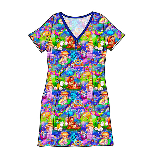 July Pre-Order Bamboo Adult Sleep Gown - Bedtime Bedrock