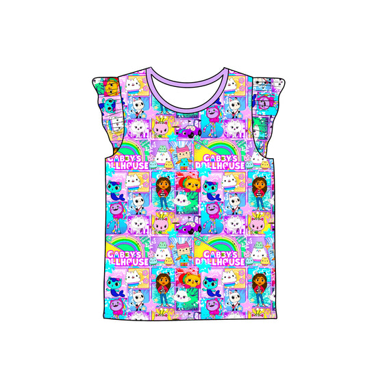 RTS Flutter Sleeve Tee - Dollhouse