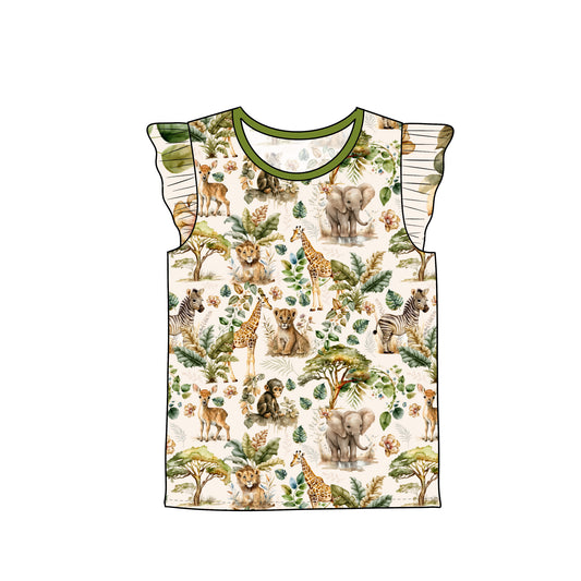 RTS Flutter Sleeve Tee - Zoo Crew