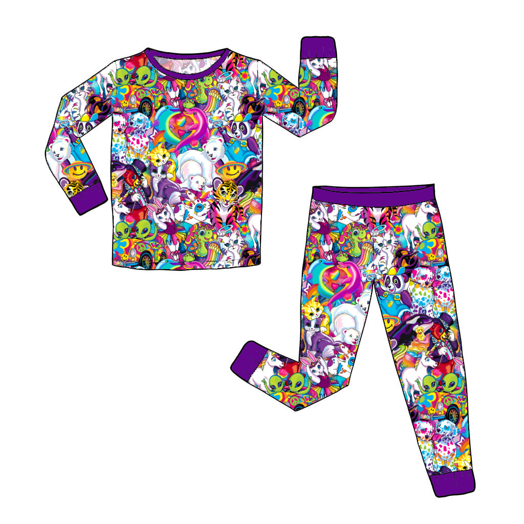 April Pre-Order Bamboo Long Sleeve and Pants Pajama Set - Frisa Lank