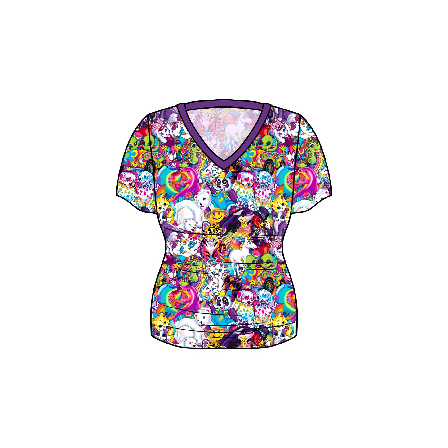 April Pre-Order Women's Oversized V-Neck Tee - Frisa Lank