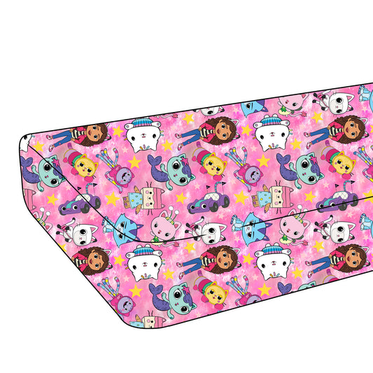 RTS Bamboo Twin Sheet - Gabby's Cats
