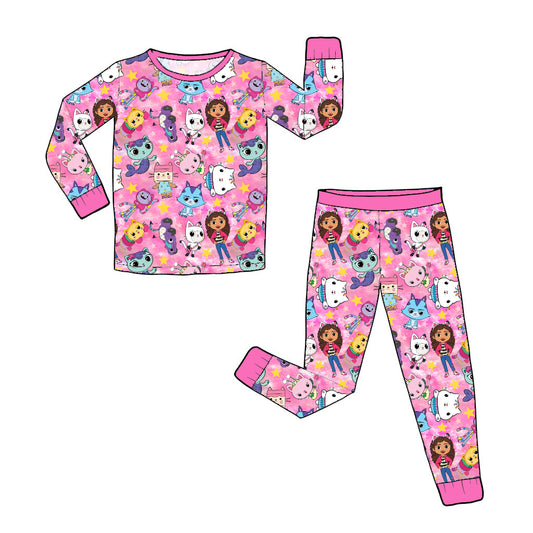 RTS Long Sleeve and Pants Pajama Set - Gabby's Cats