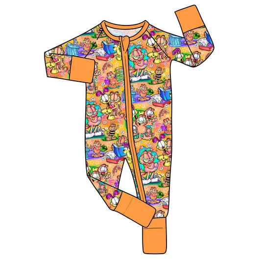 RTS Bamboo Convertible Zip Romper - Lasagna