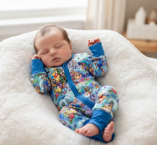 RTS Bamboo Convertible Zip Romper - Honey Holiday