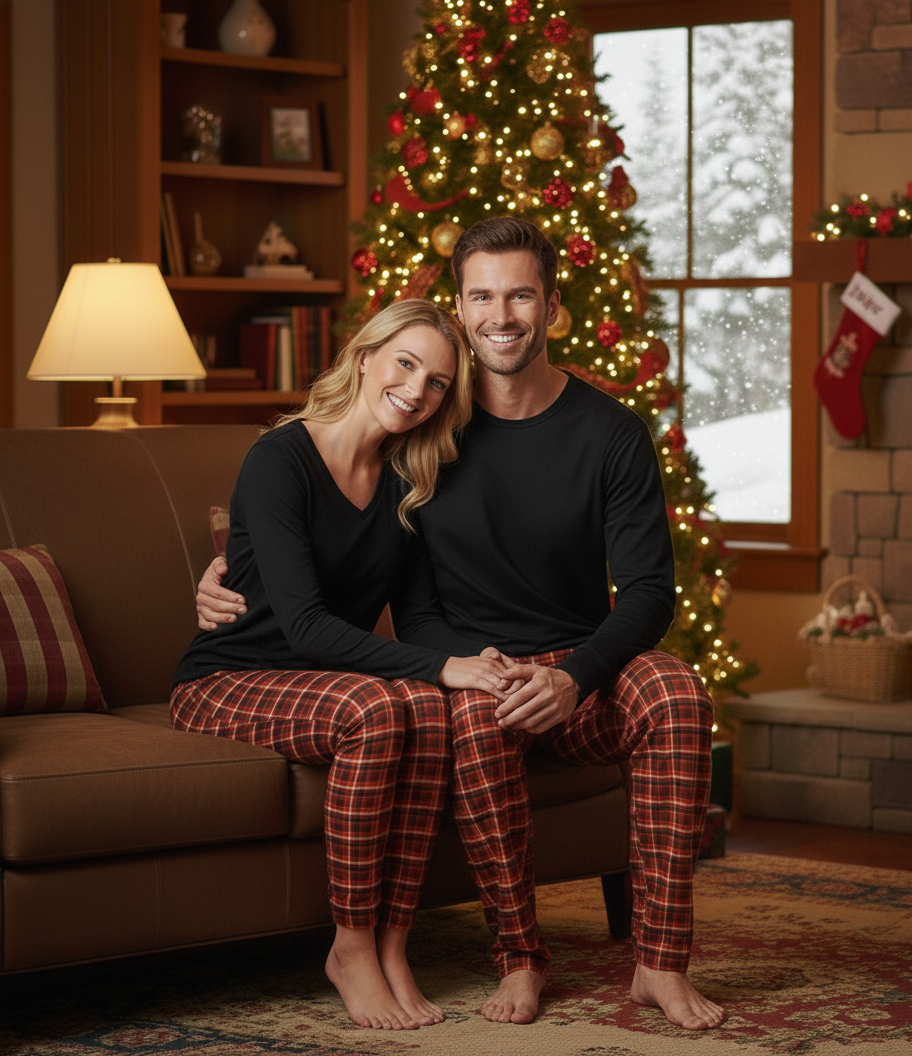 RTS Men's Plaid Bamboo Adult Pants