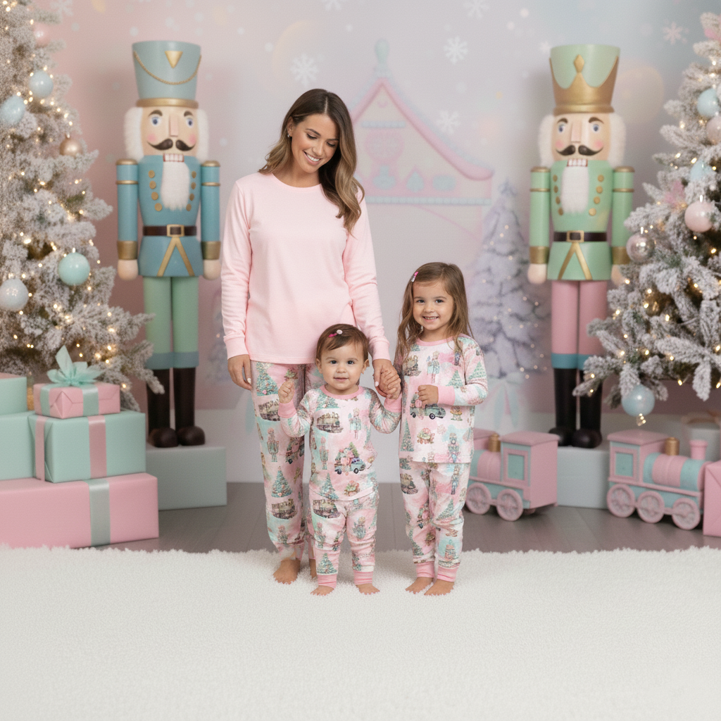 RTS Long Sleeve and Pants Pajama Set - Sugarplum