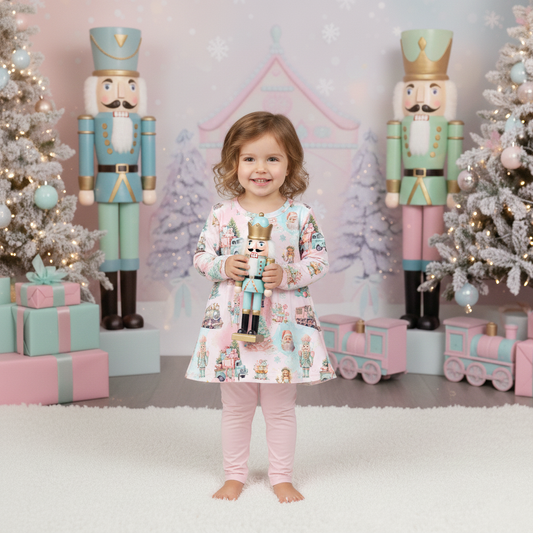 RTS Peplum and Leggings - Sugarplum