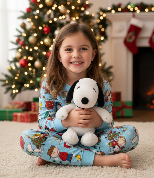 RTS Long Sleeve and Pants Pajama Set - Peanuts & Presents