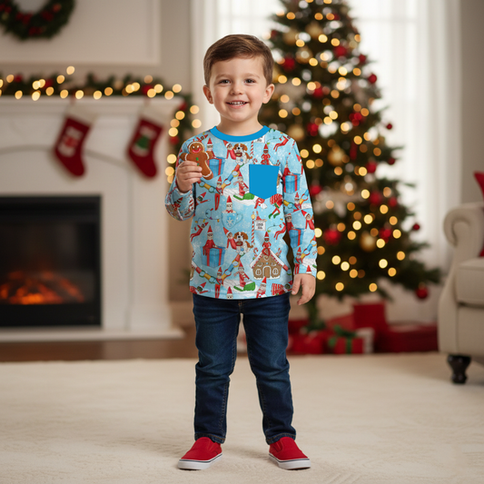 RTS Bamboo Long Sleeve Pocket Tee - Elfie