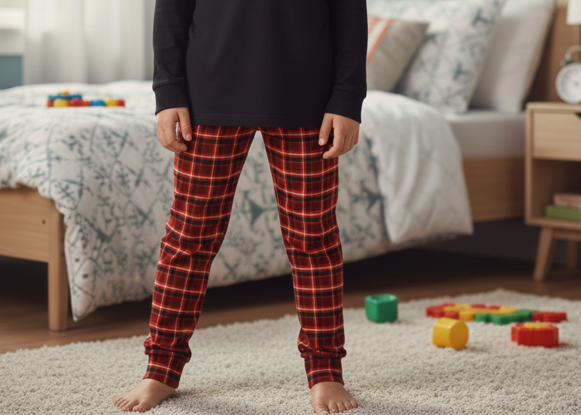RTS Kid's Plaid Jogger Pajama Pants (Bottoms Only)
