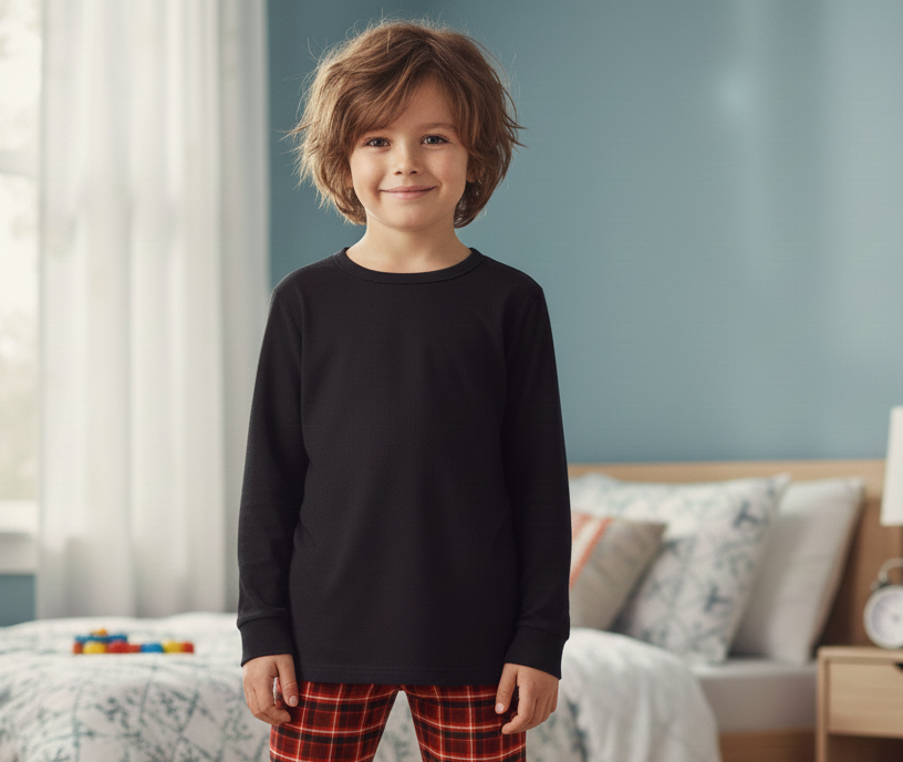 RTS Kid's UNISEX Bamboo Long Sleeve Solid Tee