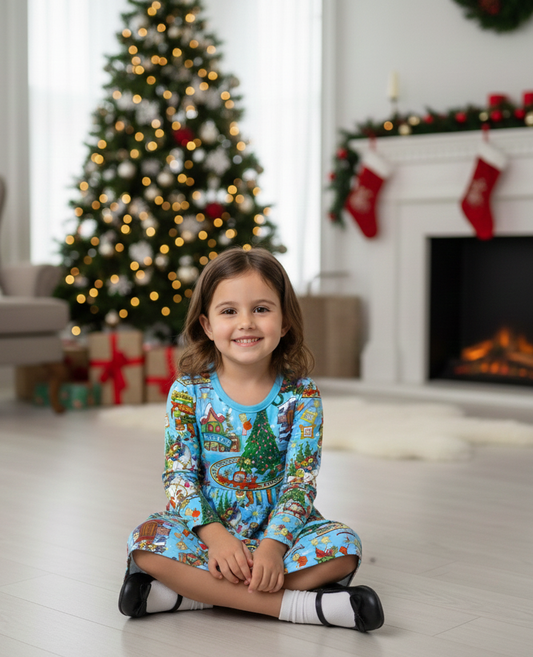 RTS LONG SLEEVE Bamboo Twirl with Shorts - Mean One