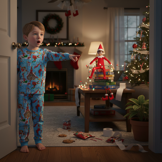 RTS Long Sleeve and Pants Pajama Set - Elfie