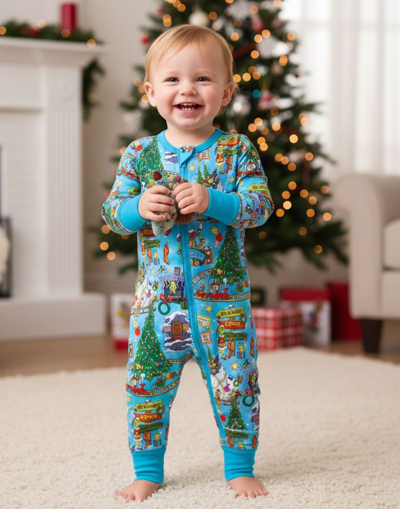 RTS Bamboo Convertible Zip Romper - Mean One