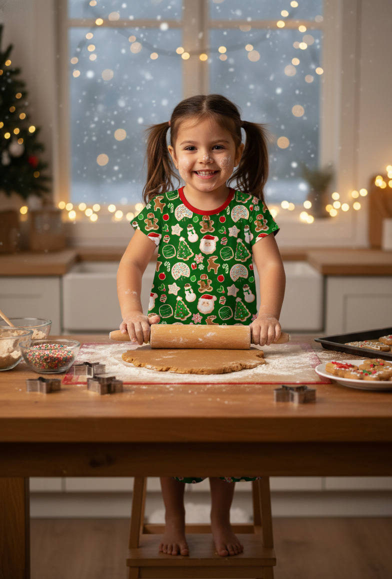 RTS Kid's Lounge Gown - XMas Cookies