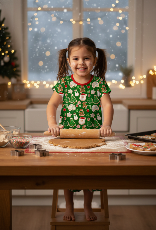 RTS Kid's Lounge Gown - XMas Cookies