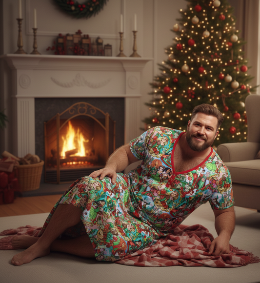 RTS Bamboo Adult Sleep Gown - XMas Princesses