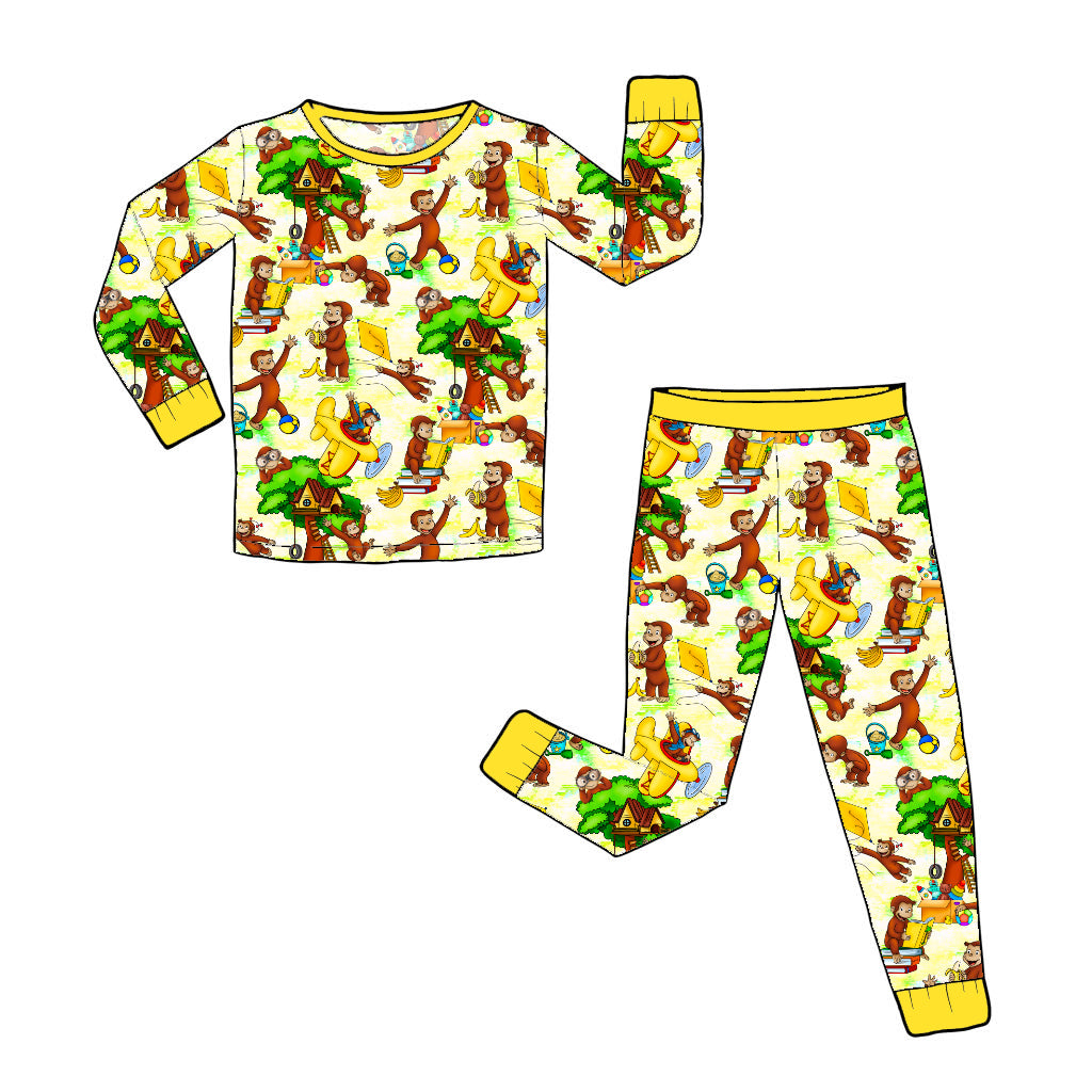 April Pre-Order Bamboo Long Sleeve and Pants Pajama Set - Georgie