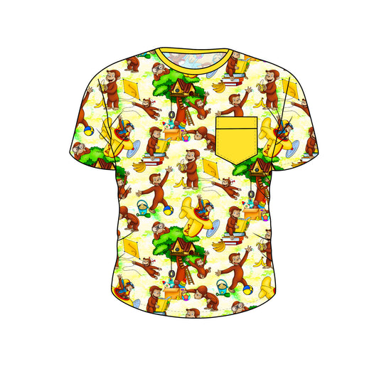 April Pre-Order Bamboo Short Sleeve Pocket Tee - Georgie