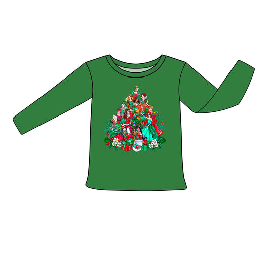 RTS Kid's Graphic Long Sleeve Tee - XMas Princesses