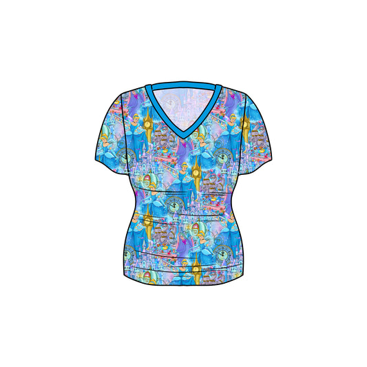 RTS Bamboo Adult V-Neck Tee - Glass Slipper