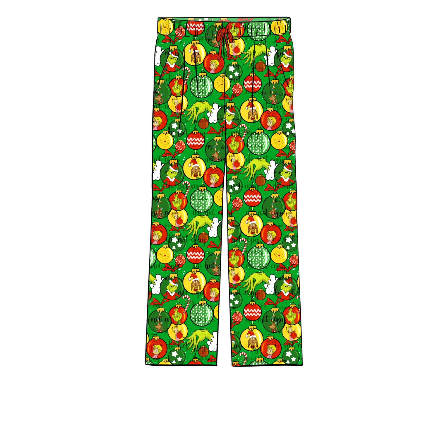 Nov Pre-Order Unisex Pajama Pants - Green Balls