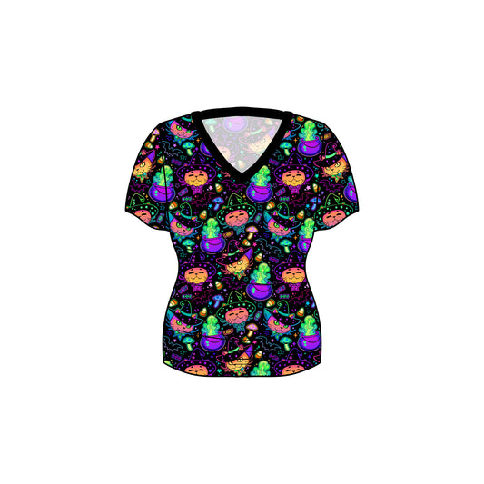 Sept Pre-Order Women's Oversized V-Neck Tee - Scaredy Cat