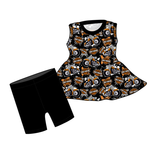 April Pre-Order Sleeveless Peplum and Shorts - Harley